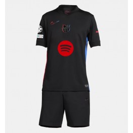 Barcelona Uit tenue Kids 2024-25 Korte Mouw (+ Korte broeken)